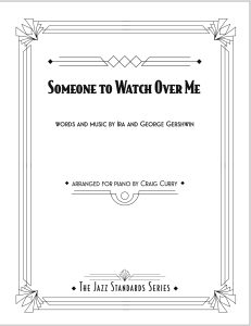 Cover for sheet music of Someone to Watch Over Me