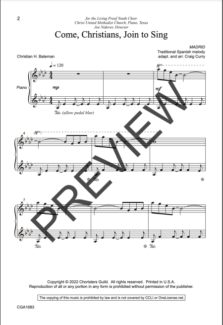 Come, Christians Join to Sing - Image 2